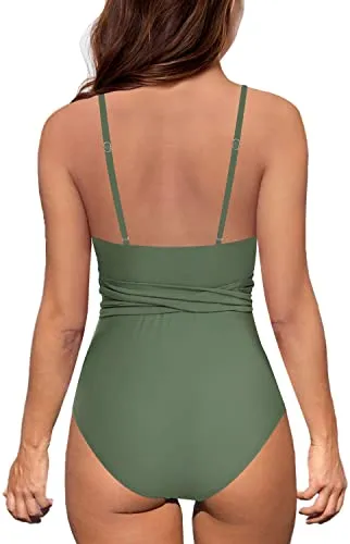 Upopby Sexy Cutout One-Piece Swimsuit