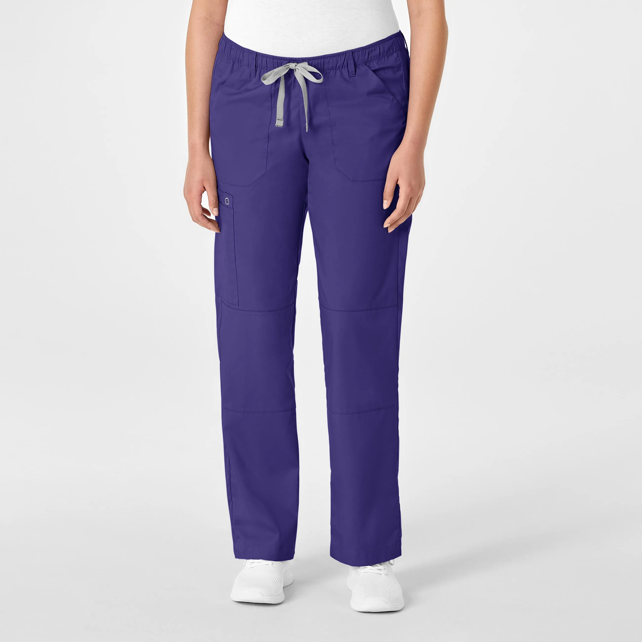 WonderWORK Women's Straight Leg Cargo Scrub Pant - Grape