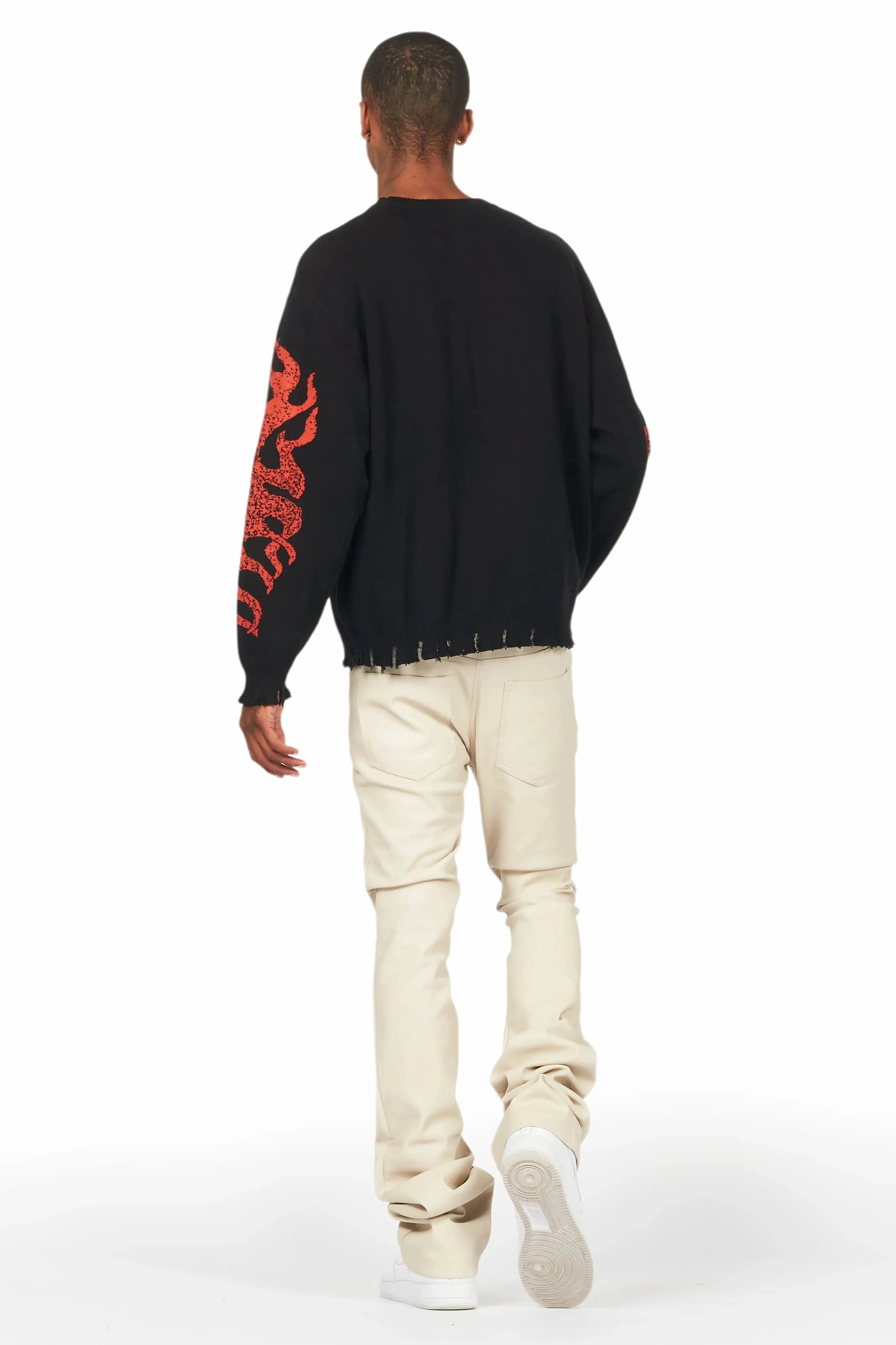 Yash Black Knit Sweater