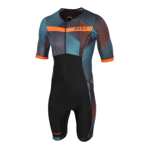 Zone3 Momentum Short Sleeve Full Print Mens Trisuit