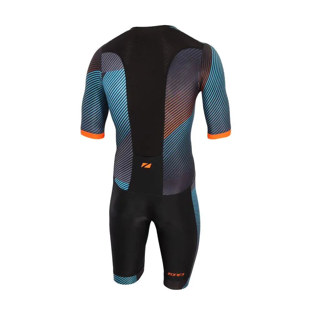 Zone3 Momentum Short Sleeve Full Print Mens Trisuit